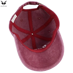 Wholesale Rate Newest Washed Cotton Burgundy Color Premium Quality Vacation Headwear For Boating & Sailing Beach Baseball <b>Cap</b> - Product Image 5