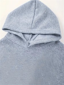Ensemble de 2 sweats à capuche pour enfants, vêtements décontractés tendance pour la vie quotidienne, confortables en polyester/coton - Product Image 3