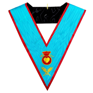 Collier maçonnique sur mesure brodé à la main, vente en gros de cols pour officiers maçonniques, service OEM ODM de haute qualité - Product Image 2