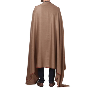 Wholesale <b>Woolen</b> Mens Sindhi <b>Shawl</b> with Embroidered Border Prayer Scarf Arab Men Scarf - Product Image 5