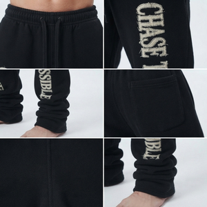 Pantalones Deportivos Personalizados con Cordón en la Cintura, Pantalones Largos de Felpa para Hombre, Estilo Urbano, Pantalones de Invierno de 500 g/m² - Product Image 6