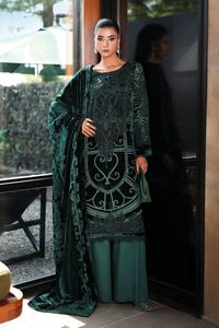 Salwar Kameez en soie noire longue jusqu'au sol avec broderie bleue, tenue de mariage indienne traditionnelle, robe ethnique ample pour femmes - Product Image 4