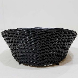 Black Modern Round Wicker Pet Furniture <b>Nest</b> Sofa <b>Bed</b> with Cushion for Dogs & Cats Living Room & Bedroom - Product Image 5