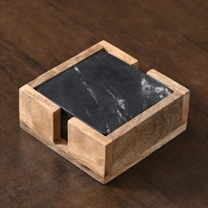Sous-verres en résine Minimal Luxe, ensemble de sous-verres contemporains pour une décoration intérieure chic et pour offrir en cadeau - Product Image 5