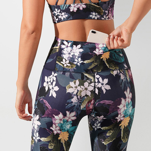 Heavy Fashion Printed Fitness Workout Yoga Set Sports Bra And Legging Set - Product Image 4
