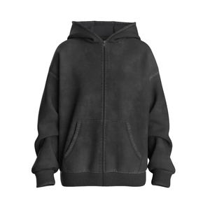 Sweat-shirts à capuche zippés pour hommes et garçons, design unique, délavage acide, légers et respirants, prix raisonnable, vente en gros - Product Image 1