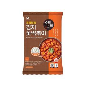 [AM] Yori Gungri Tteokbokki aux fleurs de kimchi épicé, saveur aigre-douce, gâteau de riz coréen, aliments instantanés, vente en gros - Product Image 1
