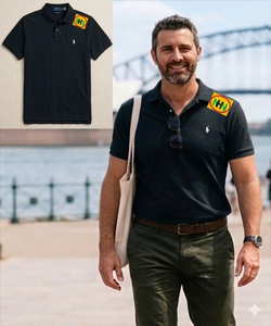 Vente en gros de broderies personnalisées respirantes en maille pour chemises en polyester/coton, unies, vierges, pour hommes, pour le golf, unisexe - Product Image 5