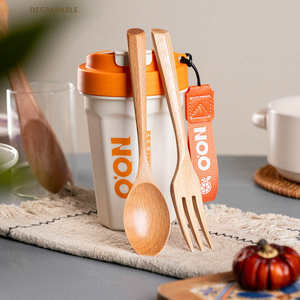 Cucharas de Madera Estilo Japonés Premium – Utensilios de Cocina con Logotipo Personalizado para Mezclar, Servir y Uso en Fiestas - Product Image 3