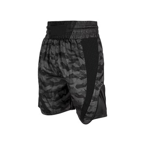 Custom Boxing Shorts <b>Black</b> Red Elastic Waistband Front Breathable Quick Dry Men's Martial Arts Wear Regular Fit Durable - Product Image 6