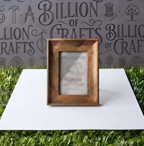 Cadre photo rectangulaire en bois Billion Crafts, impression numérique, fait main, design moderne minimaliste, durable, design vertical, décoration de table - Product Image 4