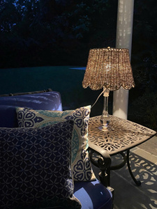 Natural Retro Handwoven Rattan Lamp <b>Shade</b> Irregular Shape Scalloped Edge Indoor Hanging Decor Handmade From Vietnam - Product Image 6