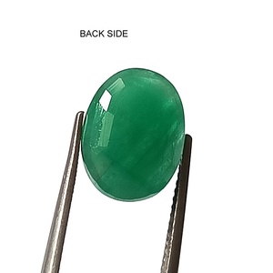 Magnifique émeraude naturelle de Zambie extraite de la terre, couleur vert fantastique, taille de bague, émeraude de 5 carats, taille ovale, facettée, pierre précieuse non montée - Product Image 6