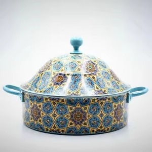 Cazuela Premium para Calentar Alimentos, Clásica con Diseño Floral, de Acero Inoxidable, Servidor de Buffet con Asas Anchas, Tapa a Juego, Apta para Microondas - Product Image 6