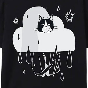T-shirt surdimensionné en coton lourd pour homme, impression personnalisée, style streetwear, tee-shirt basique - Product Image 4