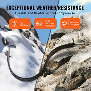 Corda Elastica Piatta Resistente da 50 Pezzi con Ganci a S in Acciaio da 19,8 mm, Corda Elastica da 53 cm per il Controllo del Carico, Accessori per Teloni e Camion - Product Image 1