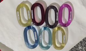Resin High Quality Bulk Clear Acrylic Bag Handle Chain Non <b>gap</b> Acrylic Resin Chain Links for Handbags Strap - Product Image 2