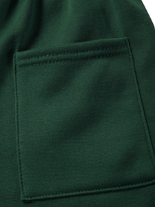 Pantalones Cortos Deportivos Casuales para Hombre, Diseño y Marca Personalizados, 100% Algodón, con Bolsillos Laterales Vintage y Estampado Sólido - Product Image 4