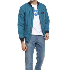 เสื้อแจ็คเก็ตบอมเบอร์ผู้ชายแบบมีโลโก้สั่งทำพิเศษ ระบายอากาศได้ดี เป็นมิตรกับสิ่งแวดล้อม คุณภาพสูง ไซส์ใหญ่ สวมใส่สบายสำหรับฤดูหนาว ผลิตในประเทศปากีสถาน - Product Image 3