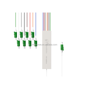 Baja pérdida de inserción FTTH 1M Cable de fibra 1x8 Divisor óptico Mini acero Tude tipo PLC Splitter con LC APC - Product Image 2