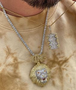 Pendentifs et breloques en diamants blancs, bijoux fins, style hip-hop, chaîne au meilleur prix, breloque avec pendentif en diamants glacés, personnalisable - Product Image 3