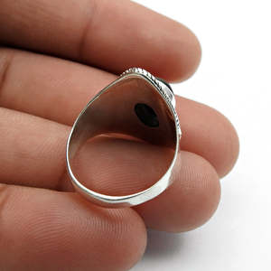 Natural <b>Tiger</b>-<b>Eye</b> Gemstone <b>Rings</b> Vintage Style Bezel Setting Stone <b>Ring</b> 925 Sterling Silver Handmade Oval Cut Stone Boho <b>Ring</b> - Product Image 2