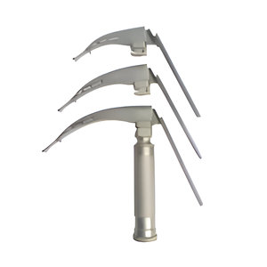 Ensemble de laryngoscope à fibres optiques LED Flexi-Tip McCoy Premium en acier inoxydable pour anesthésie et intubation, avec lame flexible courbée - Product Image 5