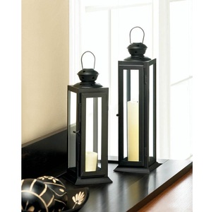 Portavelas Rectangular de Metal Negro de Diseño Moderno para Decoración del Hogar - Product Image 4