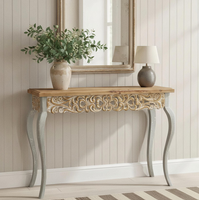 Table console de salon moderne en bois massif avec rangement pour la décoration intérieure – Vente en gros