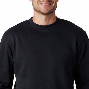 Custom Men's Winter Sweatshirt <b>Thick</b> <b>Fleece</b> Lined Crewneck Pullover Loose Fit Heavyweight Cotton Warm Jumper Wholesale Clothing - Product Image 6