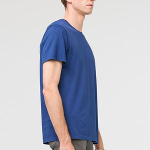 Camisetas de hombre de algodón liso, manga corta, corte ajustado, camiseta personalizada con impresión digital de logotipo gráfico para hombre - Product Image 3