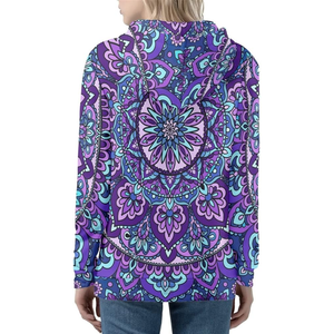 Precio al por mayor, nueva llegada, sudaderas con capucha de sublimación para mujer, otoño, logotipo frontal, tejido de punto, transpirable, ecológico, antipilling - Product Image 5