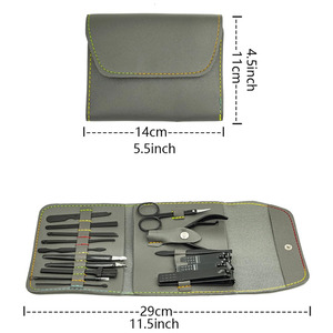 Stainless Steel Beauty Care Accessories Compact Travel Manicure <b>Set</b> with Complete <b>Nail</b> Care Tools for Men Women and Families - Product Image 2