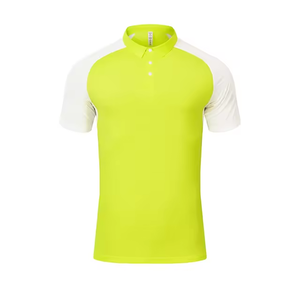 Camiseta Polo para Hombre, 100% Poliéster, Diseño Sólido, para Fitness, Golf, Tenis, Entrenamiento, Diseño Tejido en Dos Colores - Product Image 5