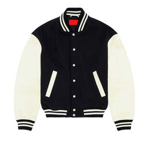 เสื้อแจ็คเก็ตหนังปักลายตัวอักษร Varsity คุณภาพสูง - Product Image 6