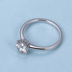 <b>Round</b> brilliant Cut Diamond Engagement Ring With Lab grown Diamonds Classic Women's IGI Certified Jewelry - Product Image 5