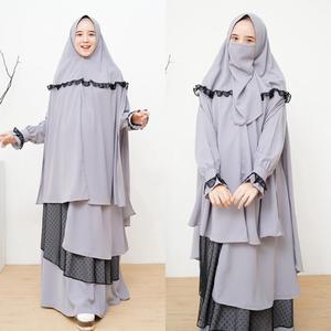 Wholesale Naqab or Niqab <b>for</b> Muslim Woman Jilbab Khimar <b>Long</b> Niqab Islamic Clothing Solid Color Full Cover Prayer <b>Dress</b> - Product Image 5