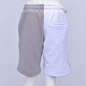Pantalones Cortos Casuales para Hombre, con Bloques de Color y Letras Bordadas, Azul y Negro, 100% Algodón, Tela de Felpa, Transpirables y de Secado Rápido - Product Image 2