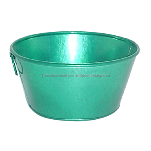 Lot de 2 jardinières de luxe en métal avec manche en bois pour la maison, le jardin et le restaurant. - Product Image 5