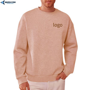 Wholesale Custom Men’s Crewneck Sweatshirt Heavyweight Cotton Plain <b>Design</b> - Product Image 3
