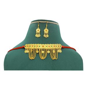 Martasha diseñador islámico Ramadán especial dorado UAE joyería especial Dubai joyería collar pendiente conjunto - Product Image 5