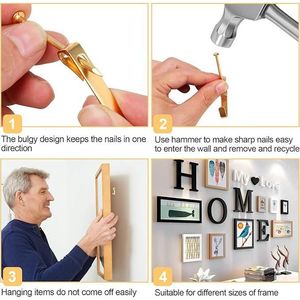 Kit per Appendere Quadri in Metallo da 184 Pezzi con Ganci e Supporti per Esporre Immagini - Product Image 3