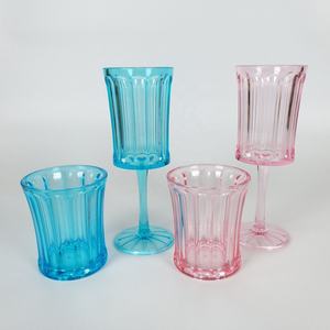 Copa de Vino de Plástico Irrompible Transparente Vintage de 10 oz para Bar, Restaurante, Fiesta, Boda - Product Image 4