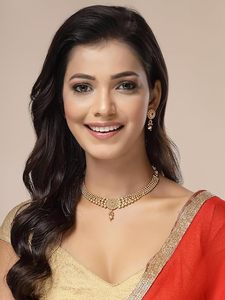 Parure de bijoux de luxe en laiton et zircon Kundan, collier ras-du-cou et boucles d'oreilles clous, style traditionnel indien, pour mariée, fiançailles, mariage, soirée, brillant - Product Image 5