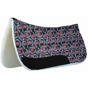 Almohadillas de lona de alta calidad para sillas de montar con relieve de calidad superior y base de forro polar para sillas de montar occidentales - Product Image 3