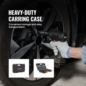 Set di chiavi a bussola a impatto da 1/2 pollice, 9 pezzi, metriche profonde con indicatore di misura, 29-38mm, a 6 punte, in acciaio legato Cr-Mo per riparazioni auto - Product Image 6