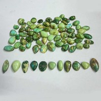 Lot de cabochons en turquoise Sonara naturelle, pierres précieuses en vrac, 5mm-10mm, formes et tailles variées, pour la fabrication de bijoux