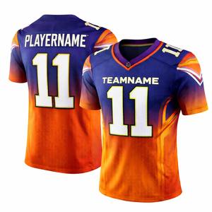 Uniforme de Fútbol Americano Personalizado al por Mayor, 100% Poliéster, Tela de Malla Transpirable, Secado Rápido, Kits de Equipo Sublimados de Fábrica - Product Image 6