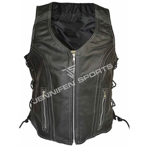Nuevo Chaleco de Motociclista Elegante para Mujer, Chaleco de Cuero para Moto, Protección Corporal, Moda Otoñal para Carreras de Motos - Product Image 1