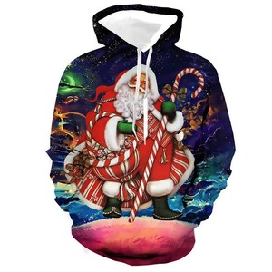Manta con Capucha de Santa Claus para Navidad, Poncho de Felpa para Usar como Sudadera con Bolsillo para Adultos - Product Image 2